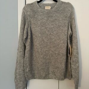 Nation LTD Megan Shoulder Pad Sweater Grey L
